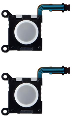 Ausi 2 joysticks analógicos 3D de repuesto compatibles con la serie PSV 2000, botón de control de plástico negro.