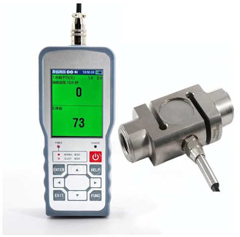 Digital Force Gauge with S LOAD CELL Sensor,Push Pull Dynamometer,Peak/Track Mode, ± 0.05% F. Accuracy .2% 200kg - 20T(0-300KG Force Gauge)