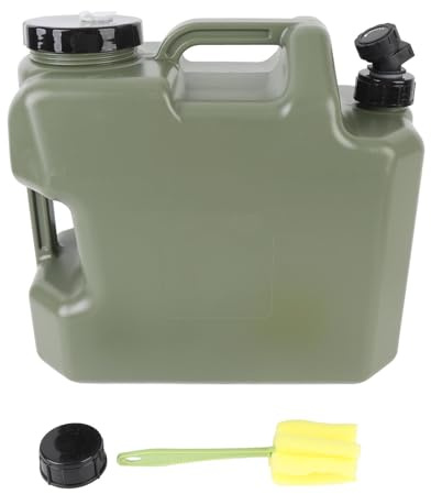 QWUUYEC Botella 25L con Grifo, Depósito de Agua PE Grueso Antifugas, Contenedor de Agua Grande para Camping y Coche - Dispensador Práctico, y Fácil de Transportar para Uso (18L)