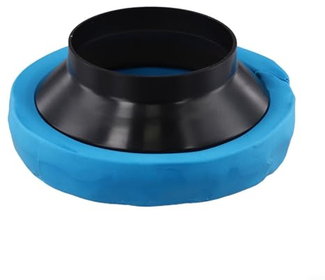 Toilet Seal Ring for Drain Pipe - Heavy Duty Rubber Wax Free Flange Gasket Kit Prevents Leaks Easy Install Repair Replacement for Bathroom Tank Base 12cm