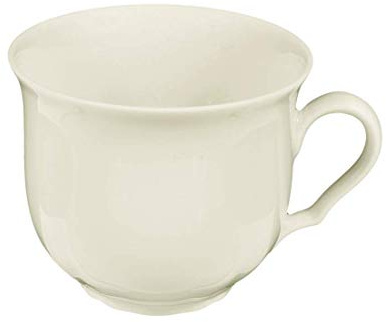 Seltmann 001.299624 Marieluise Porzellan Kaffeeobertasse, Rund, Creme, 0,23L, 10,4cm Durchmesser, 7cm Höhe