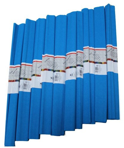 Staufen 617151 - Krepppapier 10 Rollen 50 x 250 cm, himmel - blau