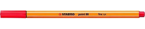 STABILO point 88 rot Stift Ende – Stifte dünner (rot, orange, rot, 0,4 mm)