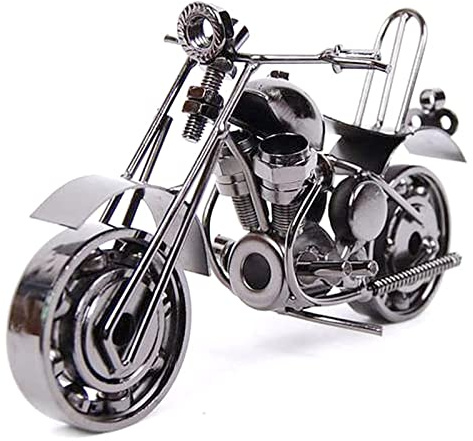 Creativo modelo de la motocicleta del hierro motocicleta adornos modernos personalizados regalo de cumpleaños para su novio la fotografía Atrezzo