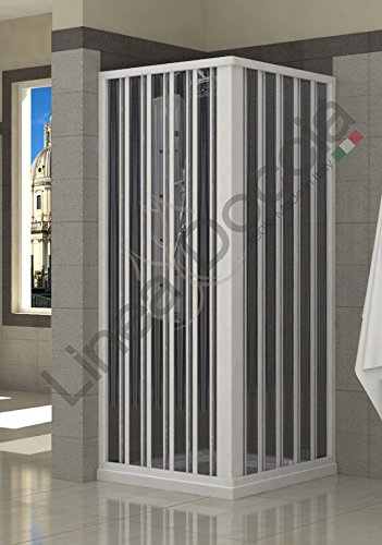 Box Doccia in PVC a soffietto - 2 lati 70x90 cm