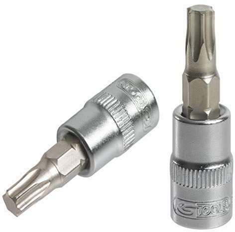 KS Tools 922.1483 Douille tournevis ULTIMATE TORX® 1/4'', L.37 mm - T27 | Douille tournevis ULTIMATE TORX® 1/4'', L.37 mm - T27, Chrome Vanadium, résistant