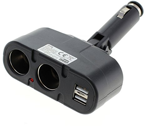 OTB KFZ-Adapter/Verteiler Zigarettenanzünder, Stecker auf 2X Kupplung und USB