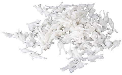 BQLZR White Model Train People Figure Passengers 1:200 Scale Pack of 100