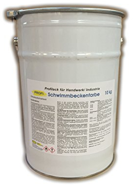 PROFI Schwimmbeckenfarbe Poolfarbe 10kg Karibiablau Chlorkautschuk