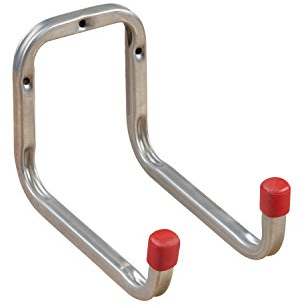 Gedotec Wandhalterung - Wandhaken zum Schrauben Stahl verzinkt | DUO | 1 Stück Gerätehaken Länge: 173 mm inkl. Befestigungsmaterial | Allzweckhaken aus Metall | Wandhalterung Garage | Wand-Montage