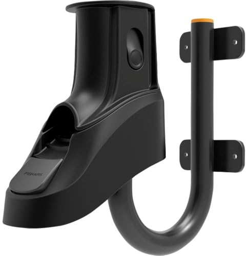 Fiskars Wandhalterung für Waterwheel XL, Einfache Wandmontage | Hochwertige Verarbeitung, Schwarz/Orange, 1027095