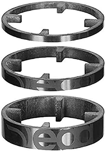 DEDA-ELEMENTI Unisex-Youth LENKSTÄRKE CARB.D.46 (3, BoB (Schwarz auf Schwarz), 3/5/10mm (3 Pack)