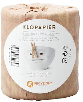 FIFTYEIGHT Klopapier - Richtig Fürn Arsch - T043003 - Lustiges Toilettenpapier