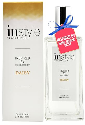 Instyle Fragrances, Inspired by Marc Jacobs' Daisy, Women’s Eau de Toilette, CLEAN, Vegan, Paraben-Free, Never Tested on Animals, 3.4 Fluid Ounces