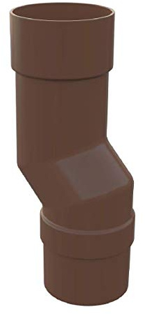 Brown Round Downpipe Offset Mini Bend, Freeflow Rain Water Systems