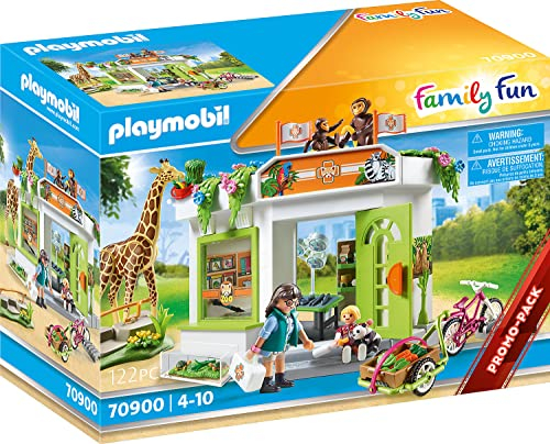PLAYMOBIL Family Fun 70900 Tierarztpraxis im Zoo, Spielzeug für Kinder ab 4 Jahren