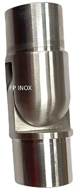 Embout Raccord Cardan Articulé inox A4 Satiné Pour Tube 42.4mm Epaisseur 2mm Garde Corps