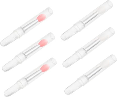 POPETPOP 6stücke Silikonbürste Für Lippen Make-up Kosmetikpinsel Zum Schminken Lippenstift Applikator Lidschattenpinsel Antihaftpinsel Für Reisen Und Heimgebrauch