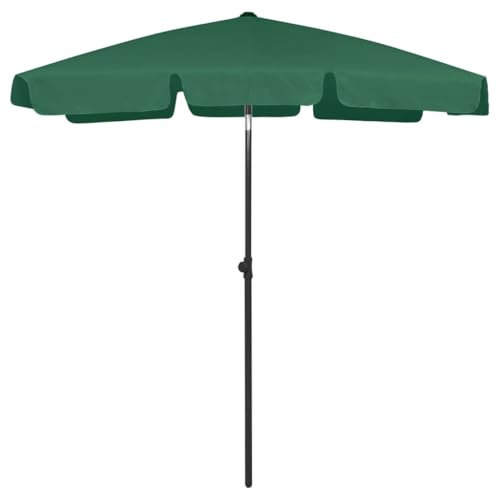 Helloshop26 Parasol de Plage 180 x 120 cm Vert 02_0008409