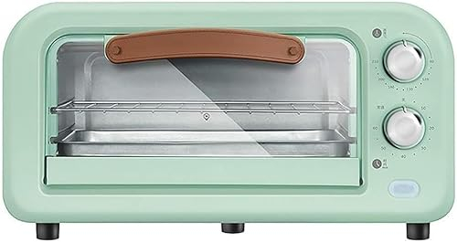 four mini four four à friteuse à air Mini four gril électrique à convection de 12 L avec réglage de la température 90-230 ℃ et minuterie de 60 minutes, 2 fonctions de cuisson, grille-pain facile à net