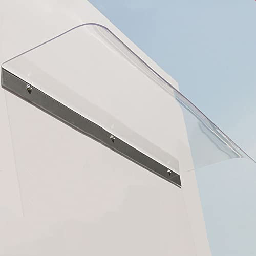 Polycarbonat, Regenüberdachung, Haustür-Überdachung, Außenmarkise für Garten, Dach, Balkon, Terrasse, Veranda, Markise, UV-Schutz, Fenster, Regenschutz, Sonnenschutz, Regenschutz (40 x 170 cm/16 x 67