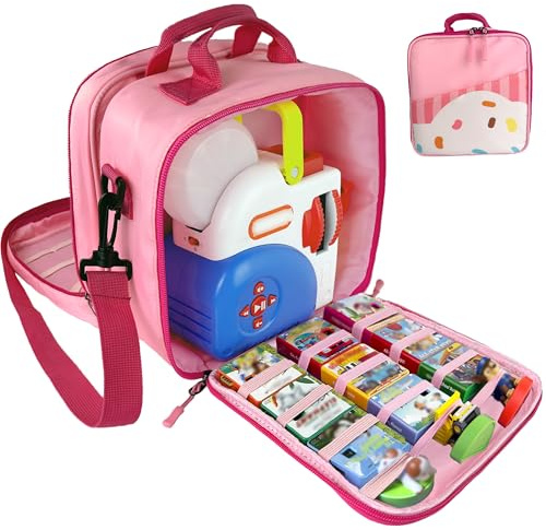 amiumuca Carrying Case Compatible with Little Tikes Story Dream Machine Books Starter Set，Kids Toys Storage Case for Little Tikes for Storybook, Audio Play, Character,with Handle and Shoulder Strap