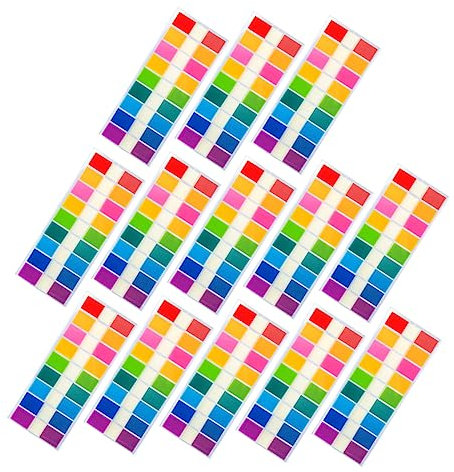 SEWACC 900 Etiketten Fluoreszierende Selbstklebende Registerreiter Lesezeichen Selbstklebende Reiter Für Studium Arbeit Tagebuch Einfach Zu Verwenden Zu Entfernen