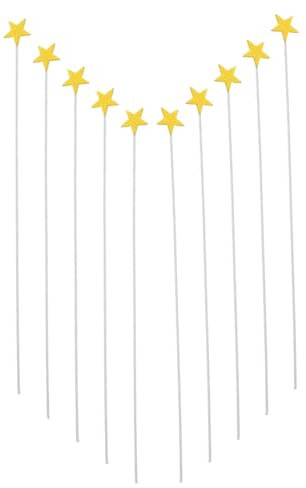 Vaguelly 100stücke Sternkuchendekorationen Mit Stecknadeln Aus Goldene Sterne Für Wunschgeburtstagsdekorationen Sterndekorationen Für Cupcake-dekorationsaufsätze Vielseitig Für Kuchensnacks