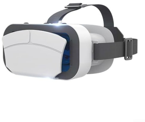 Hasaller Gafas de realidad virtual 3D, gafas de realidad virtual ajustables, gafas V-R con control de pupila y longitud focal para teléfonos inteligentes iOS An-droid de 4.7 a 7 pulgadas