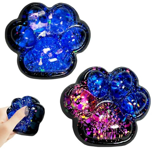 Katt Tass Squishy, 2 St Fufu Squishy Tass, Katt Tass Stresslindringsleksak, Katts Anti-stress Leksaker, Sensoriska Leksaker för Vuxna