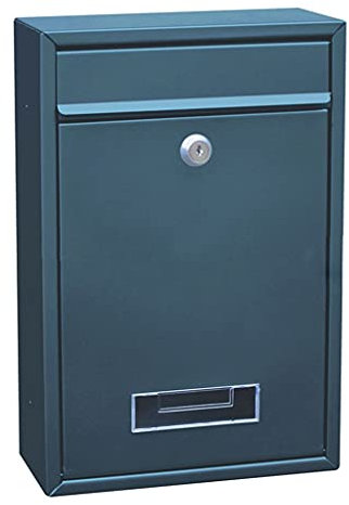 NSTVVEE Cassetta Postale Esterna con Montaggio a Parete, Cassetta Postale di Sicurezza con Serratura, per la Decorazione di casa e Giardino, per Lettere, giornali, riviste (Argento)