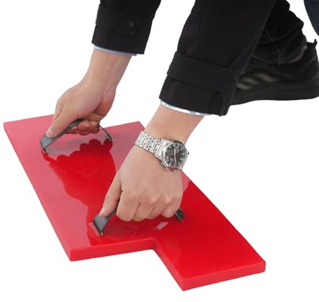 Fyssnn Tappetino in calcestruzzo in poliuretano, senza cuciture, per marciapiedi, vialetti, giardino, rosso (60 x 30 cm, 60 x 24 cm) (057)