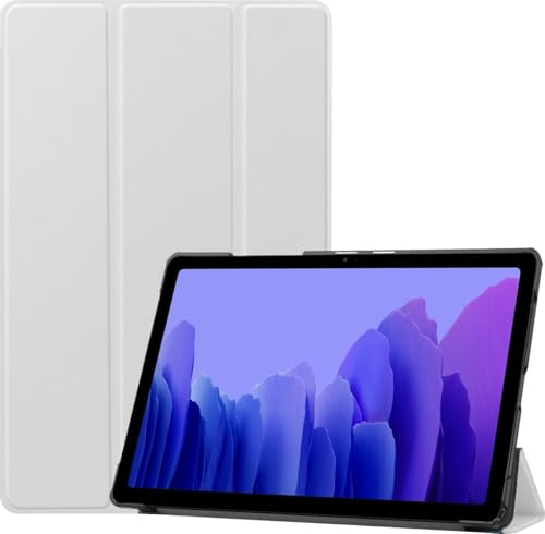 BTH - Tablet Hülle für Samsung Galaxy Tab A7 (2020) - Leichte Hülle mit Trifold Cover - Stoßfest Weiß