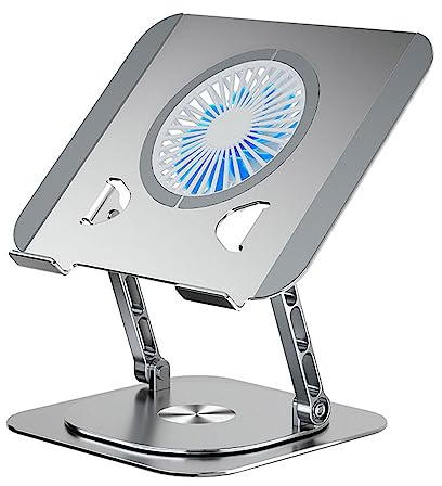 New Laptop Stand Rotate Foldable Cooling Fan Optional Bracket For Tablets Pad Desktop Holder Rising Rack 7-17inch