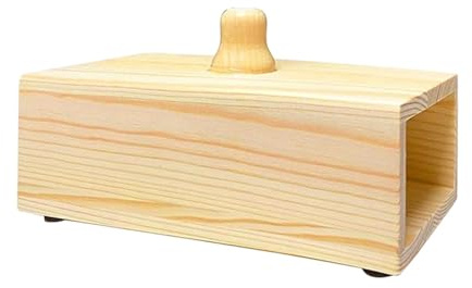 Qectial Wooden Tuning Fork Resonance Box 256 Hz 440 Hz 512 Hz Tuning Fork Box Professional Frequency Healing Device for Resonance Lessons, Sound Therapy,Yoga Tuning Fork（Without Fork）
