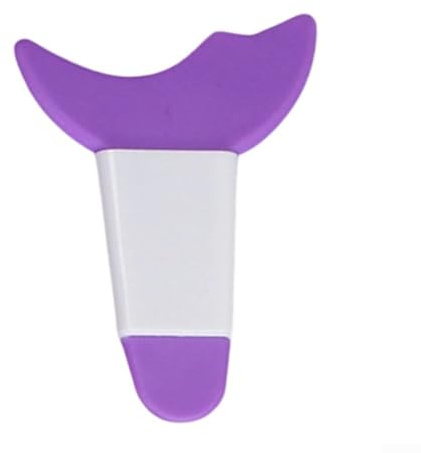 Mascaraapplikator verktyg silikon för nybörjare med ögonskuggsborste och eyeliner stencil flerfärgad 7 x 5 cm (lila)