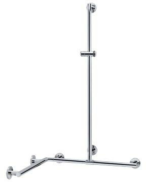 Keuco 34915176911 Duschhandlauf Plan Care 797 x 1097 mm, rechts/links frei, silber-eloxiert / verchromt