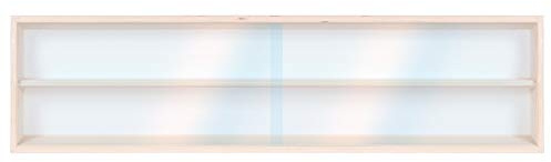 Alsino V120.2A Vitrine Spur HO & N, Regal H0 120 cm 2 Fächer mit Nuten