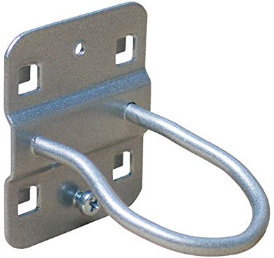 ADB Lochwand Maschinenhalter Haken Halter 40, 60, 80 mm Lochwandhaken Werkzeughalter, Farbe (RAL):Weissaluminium (RAL 9006), Länge:60 mm