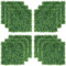 Yaheetech 12PCS Artificial Boxwood Hedge Panel, Faux Square Green Leave Privacy Fence Screen Plastic Privacy Ivy Screening Expanding Topiary Wall Garden Fence, Indoor & Outdoor Decoration, 50x50cm