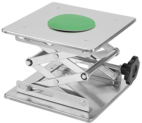 Labor-Hebebühnenständer Hubtisch 200X200mm verstellbare Edelstahl-Laborheber-Laborlift-Hebebühnen Tischregalschere