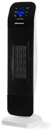 Orbegozo CR 5029 - Calefactor cerámico, oscilante, Mando a Distancia, Temporizador, 3 Modos de Funcionamiento, Sistema antivuelco, Panel táctil, 2000 W