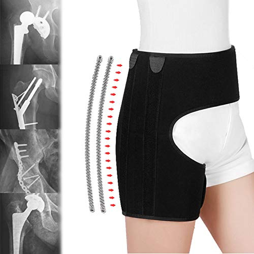 Enwebalay HüFtstüTze, Oberschenkelbandage, Bandage HüFtstüTze füR HüFte, Leiste, Einstellbare GrößE LeistenstüTze Wrap füR Hip Ischias Verletzung Schmerzlinderung,M