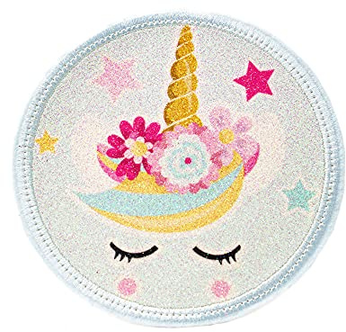 Glitzer - Klett - Patch für den Schulranzen oder Rucksack optional mit Namen | 54 Motive | auch als Anhänger oder zum Aufbügeln | super Geschenk zu Einschulung