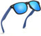 wearPro Sonnenbrille-Herren-Damen-Polarisiert-Rechteckig-Sonnenbrillen Unisex Retro Klassische Vintage Polarisierte Brille UV400 Schutz Classic Sunglasses Eckig für Fahren (Schwarzer Blaues Blau)