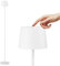 K-Bright Lampada da Terra 3000K LED, Lampada da Terra Alimentata a Batteria Ricaricabile da 4W, Lampada da Terra LED IP54 Impermeabile Senza Fili per Esterni Lampada da Terra Dimmerabile (Bianco)