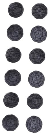 Healeved 12stücke Kopfhautmassagebürsten Shampoo Bürsten Für Haarreinigung Und Entspannung Geeignet Für Haartypen Flexible Kunststoffspitzen Für Sanfte Kopfhautpflege Schwarz