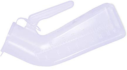 Männliches Urinal, dick, wiederverwendbar, transparent, mit Deckel, 1000 ml, füres Urinal, dick, wiederverwendbar, transparent, mit Deckel, 1000 ml, für Camping, Auto, Zuhause, Reisetoilette