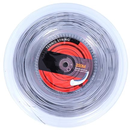 Ruwshuuk cuerda de nailon para raqueta de tenis, cuerda para raqueta de tenis | Cuerda elástica de 656 pies - Mejore la experiencia de golpeo, cordaje de 16 G/1,35 mm para mujeres y hombres, accesorio