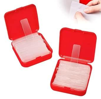 Reusable Multifunctional Double Sided Adhesive Tape 2024 Super Strong Clear Double Sided Tape Removable Clear Mounting Strong Sticky Wall Strips Peels Off Easily Save Costs (2PCS)